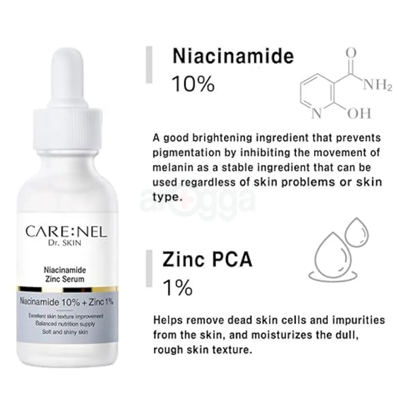 CARENEL Dr. Skin Niacinamide 10% Zinc 1% Serum 30ml