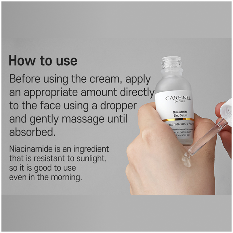 CARENEL Dr. Skin Niacinamide 10% Zinc 1% Serum 30ml