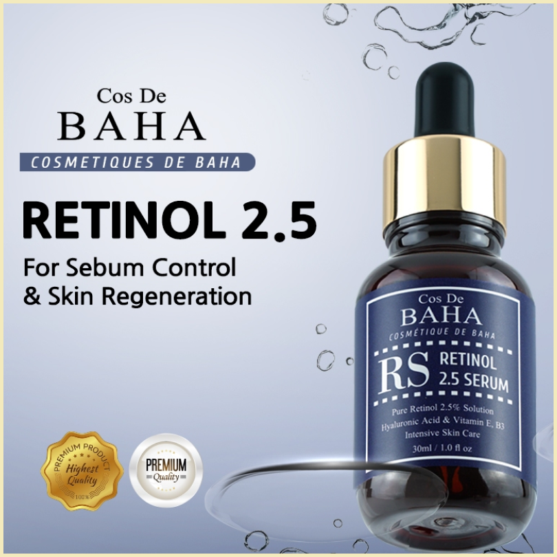 COS DE BAHA Retinol 2.5% Serum 30ml (RS)